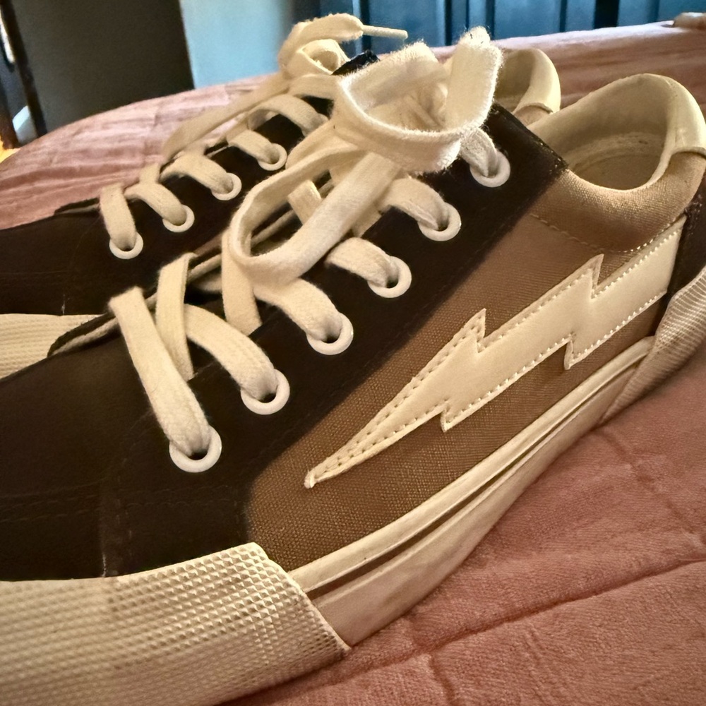 Revenge Storms Brown Lightning Bolt Shoe Sneaker